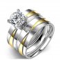Non Fading Titanium Steel Double Ring For Women