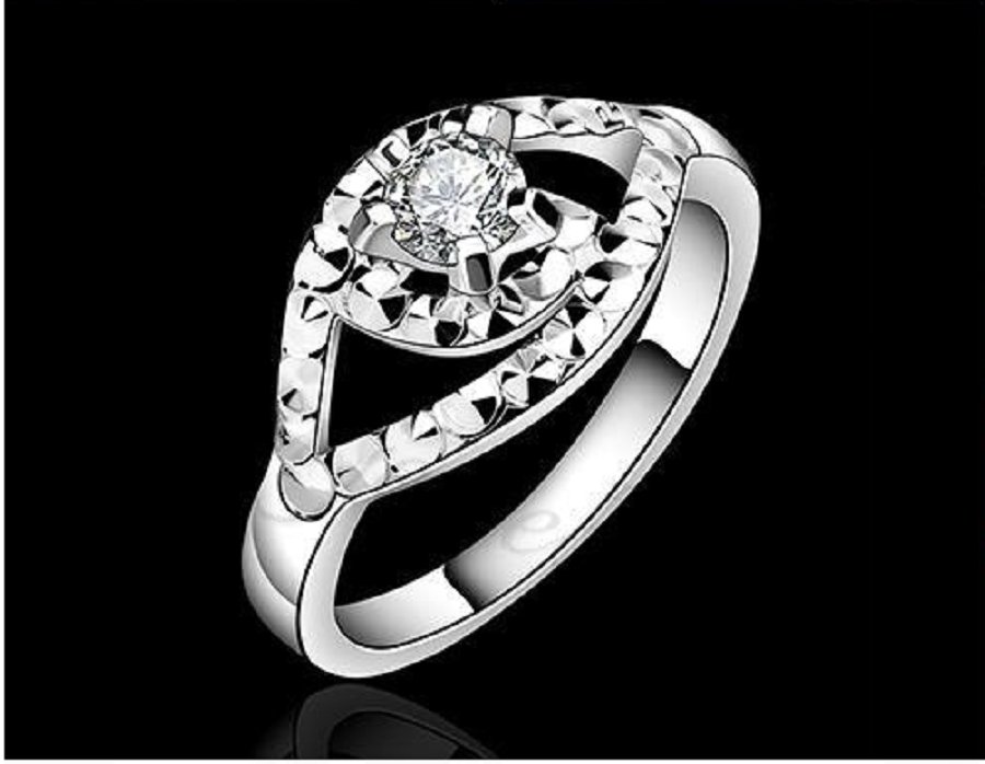Silver plated New Design Wedding Finger Ring For Women