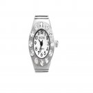 Luxury Rhinestone Silver Elastic Finger Ring Watch