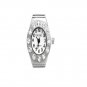 Luxury Rhinestone Silver Elastic Finger Ring Watch
