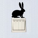 Removable Bunny Rabbit Vinyl Switch Sticker Decor Wall Decal
