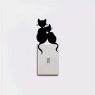 Cats Couple Switch Sticker Cute Cat Vinyl Wall Decal