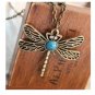 Fashion Vintage Gold necklace Hollow Dragonfly Pendant Necklace