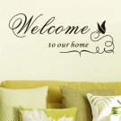 Welcome To Our Home Quote Wall Decals Vinyl Wall Stickers
