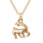 Fashion Deer Shape Gold Plated Pendant Necklace