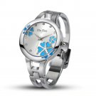 Fashion Luxury Bracelet Quartz Crystal Ladies Watch For Women (Blue)