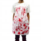 Adult Bloody Apron Butcher Role Play Horror Scary Apron Blood Party Decorative Prop For Halloween