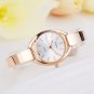 Fashion Luxury Bracelet Dress Ladies Quartz SportWatch For Women (Rose Gold White)