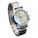 Fashion Luxury Sport Stainless Steel Quartz Analog Wristwatch Watch For Women (White)