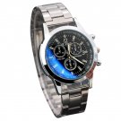 Fashion Luxury Sport Stainless Steel Quartz Analog Wristwatch Watch For Women (Black)