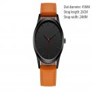 Fashion Large High Quality Dial Military Quartz Men Leather Sport Watch (Brown)