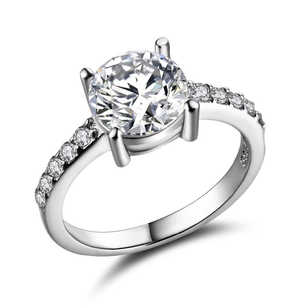 Fashion Design Elegant Luxury Charm Crystal Zircon Ring For Women (7)