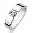 Silver Color Zirconia Love wedding Ring For Women (7)