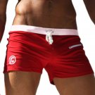 Swimwear Swimsuits Swimming Boxer Shorts Sports Suits Surf Board Shorts Trunks For Man (Red) (Large)