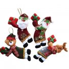 4pcs/lot Santa Dolls Gifts Pendant Christmas Tree Decorations