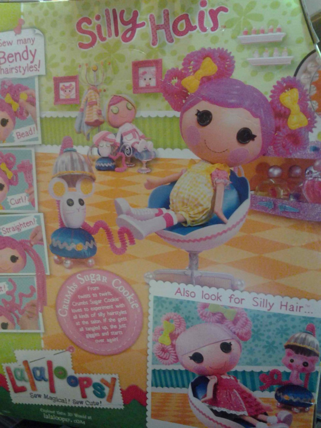 Lalaloopsy Crumbs Sugar Cookie Silly Hair Doll