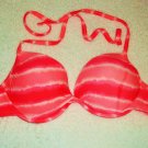Xhilaration Size XL Women Padded Swim Extra Large Halter Bikini Pink Top