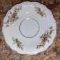 JOHANN HAVILAND Moss Rose Pattern Saucer with Gold Trim Bavaria Germany