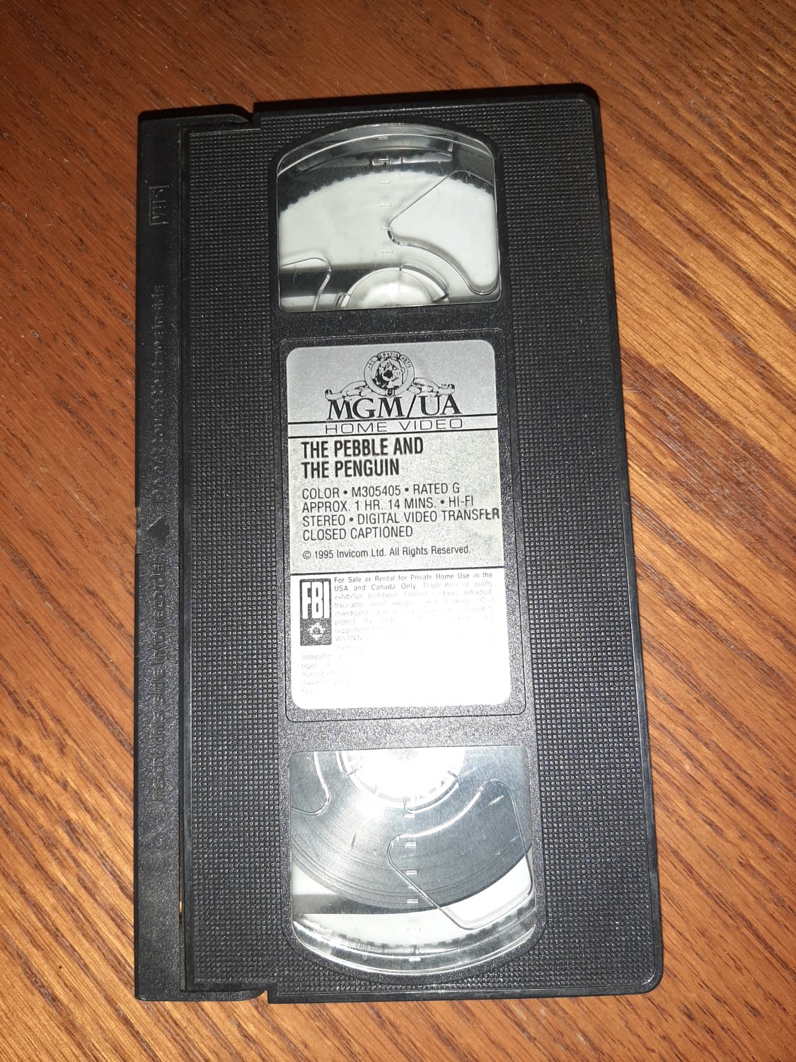 THE PEBBLE AND THE PENGUIN 1995 VHS Tape SKU 7763X284655