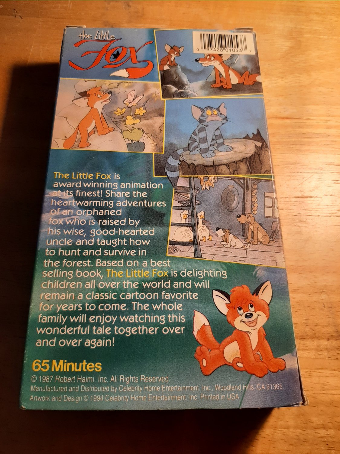 The Little Fox 1987 VHS Tape Edited Version 65 Minutes SKU 7763X56236