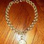 Vintage SS Signed Designer Medallion Wax Seal Horse Jewelry Necklace