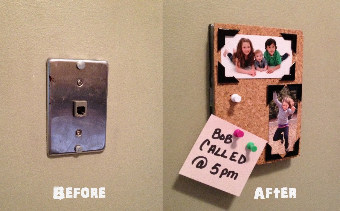 Telephrame Wallmount Phone Jack Cover