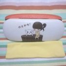 Korean Cute girl eyeglass case cartoon design organizer portable case