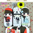 Zakka Korean Japan cute Xiaoxi  glasses box tin organizer for girls gift sales