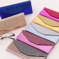 Korean manual made folding triangle sunglass case bling vintage eyeglass box