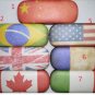 2015 countrires flag  glasses box tin organizer sunglasses case 2 faces design