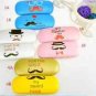 Mustache eyeglass case handlebar mustache cute eyeglass box kid gift lovers gift