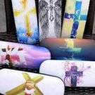 Christian Catholic Jesus  eyeglasses box  tin organizer sunglasses case kid gift