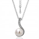 18 kt gold plated pearl necklace