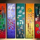 Handmade abstract oil painting on canvas