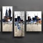 Handmade high quality abstract oil painting on canvas:cityscape