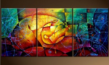 Handmade high quality decor abstract wall art oil painting on canvas