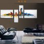 Handmade decorative abstract wall art oil painting on canvascityscape