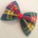 Tartan Bow Hair Clip Buchanon Tartan Yellow Green Navy Red Bow Other Available