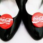 Coca Cola Shoe Clips For Your Shoes Red White Vintage Coke Xmas Pinup Clips