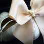 Ivory Shoe Clips 4 Shoes Pearl Ecru White Satin Bows For Bridal Shoe Clips