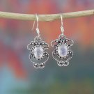 Wonderful Designed silver Faceted Rainbow Moonstone earring BJE-101-RM-A