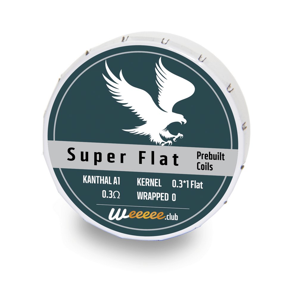 20x Pre Built Coils Ready Made Super Flat by Kanthal A1 Heating Wire Weeeee.club