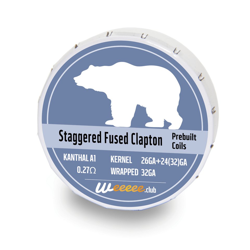 20x Pre Made Coils Ready Staggered Fused Clapton Prebuilt by Kanthal A1 Heating Wire Heater for RDA