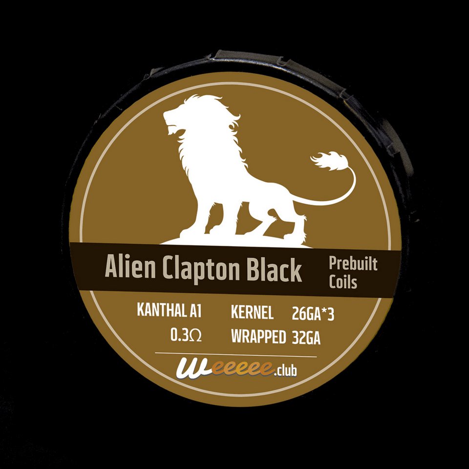 20x Pre Built Coils Alien Clapton Black Label Ready preMade by Heating Wire Kanthal A1 for RDA RTA