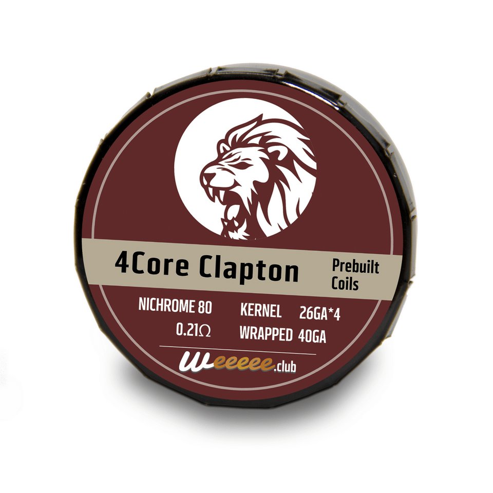 20x Pre Built Coils 4Core Clapton Ready preMade by Nichrome 80 NI80 Heating Wirefor RDA RTA 0.21Ω