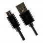 Micro to USB Sync & Charge Cable for Smartphones Black Coiled extends up to 4ft
