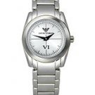 NEW EMPORIO ARMANI AR5557 PETITE SILVER TONE WOMEN'S WATCH