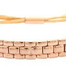 MICHAEL KORS MKJ2052791 MKJ2052 ROSE GOLD TONE WATCH LINK DRAWSTRING BRACELET