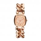 BRAND NEW ARMANI EXCHANGE AX4282 ROSE GOLD CHAIN LINK WATCH WITH CRYSTAL MARKERS