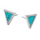 MICHAEL KORS MKJ4253040 MKJ4253 CRYSTAL & SEMI PRECIOUS STONE TRIANGLE EARRINGS